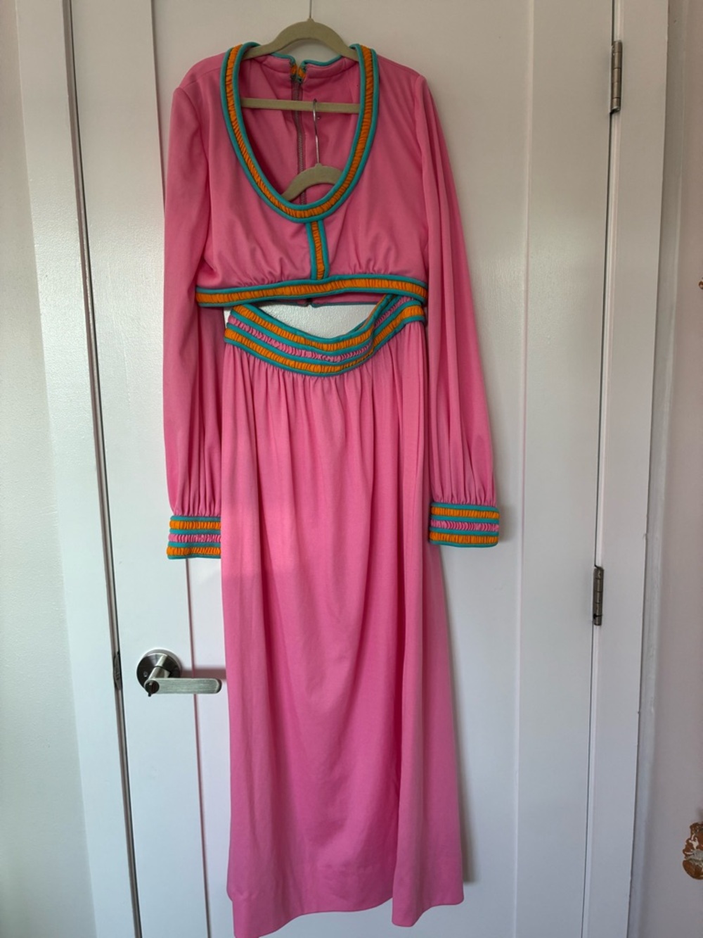 Vintage Two Piece Pink Genie Retro Vibe Outfit- one of a kind